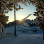 Holmenkollen – trasy biegowe obok skoczni w Oslo – luty 2012