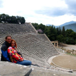 Antyczny teatr w eksplozji wiosny